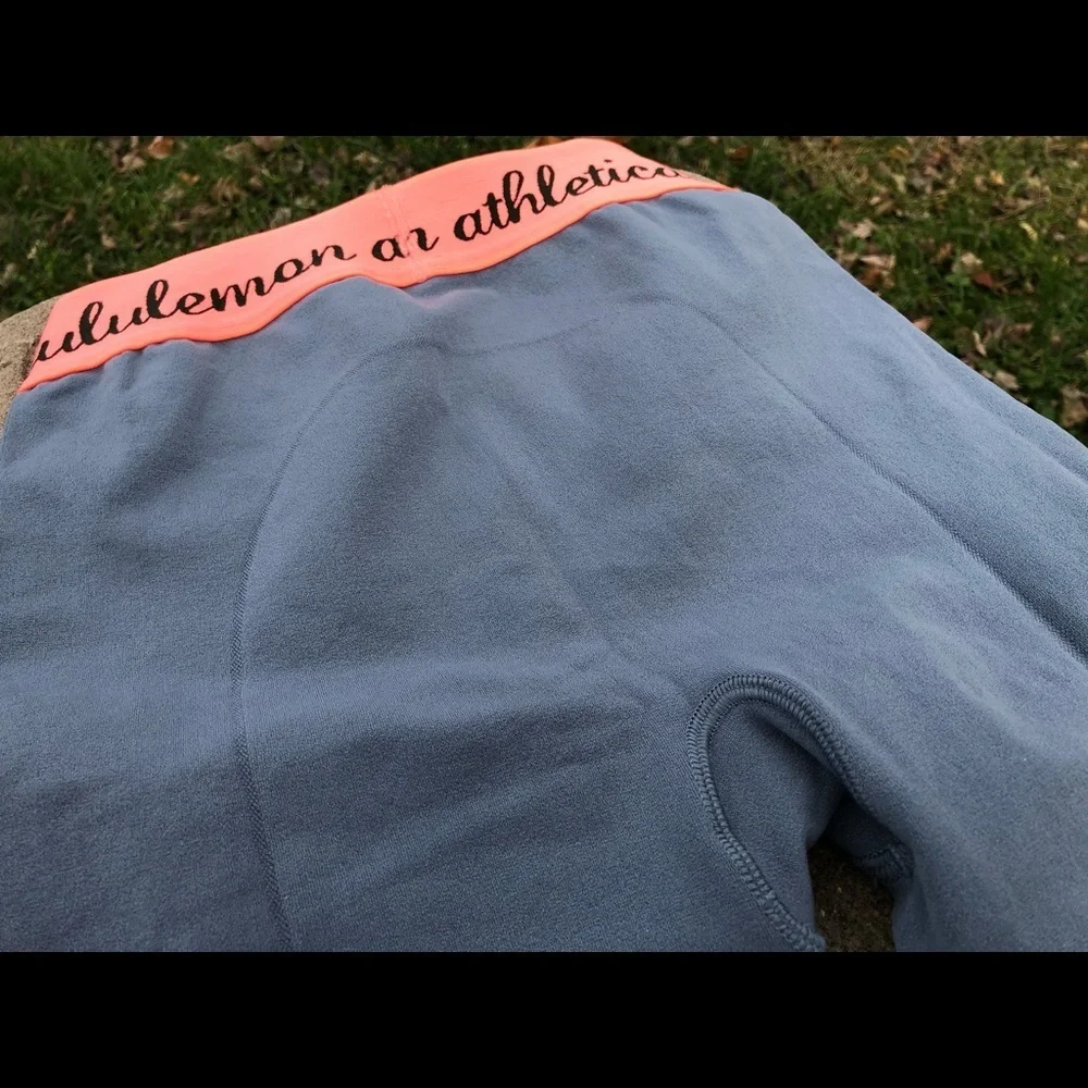 Lululemon‎ Time Warp Tights Blue Denim Sz M